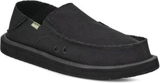 Sanuk Donny Canvas Slip-On in Black at Nordstrom, Size 10