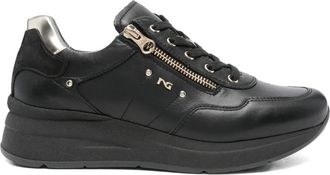 Nero Giardini Sneakers met ritsdetail - Zwart