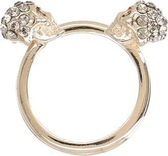 Alexander McQueen Thin Skull Ring - Dames - Ringen - Grijs - 54 MM - Accessoires