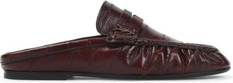 Saint Laurent Deep Bordeaux Mule Loafers