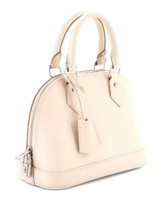 Louis Vuitton Alma Handbag Epi Leather with Logo Jacquard Strap BB shoulder bag - Toni neutri