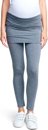 Maternal America Belly Support Maternity Leggings in Charcoal at Nordstrom, Size X-Small