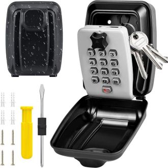 OEM Caja De Seguridad Impermeable Para Llaves, Caja De Seguridad Para Llaves De Pared, Caja Fuerte Para Llaves De Exterior, Estuche Seguro Para Llaves, Ca