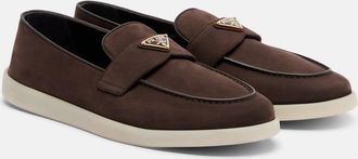 Prada Suede penny loafers