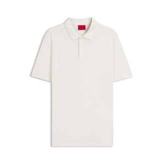 HUGO BOSS Slub-interlock polo shirt in a slim fit