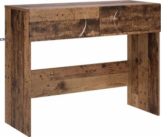 vidaXL Mesa Consola Madera Envejecida 96,5 X 38 X 75 Cm Vidaxl