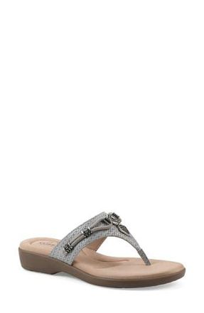White Mountain Bainah Thong Sandal in Slate Blue/Woven at Nordstrom Rack, Size 6.5