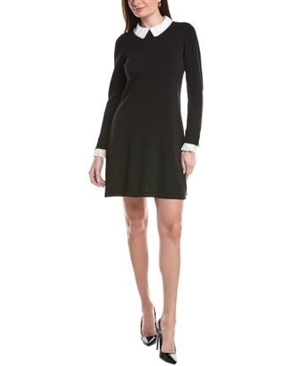 CeCe by Cynthia Steffe Cece Pearl Collar Sweaterdress