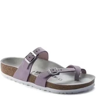 Birkenstock Womens Mayari Nubuck Sandals In Lilac