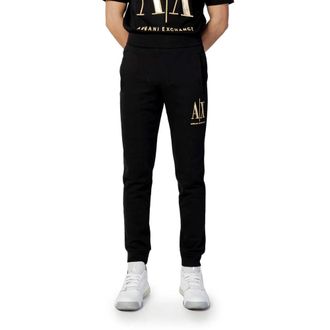 A|X Armani Exchange Pantaloni da jogging in cotone - - Trousers - Uomo - Nero - XS