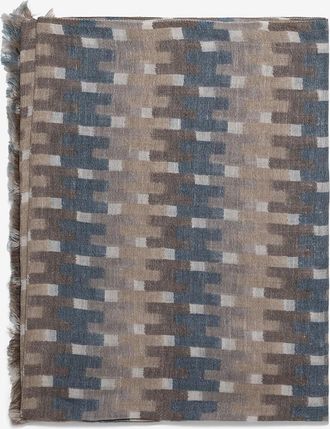 Hemisphere Schal aus Wolle und Leinen Kaila