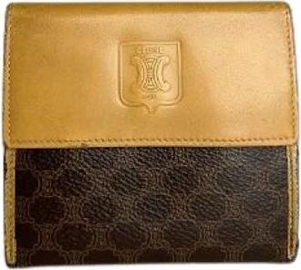Celine Pre-owned Vintage Portemonnee - Dames - Vintage Accessoires - Bruin - ONE Size - Leer - Vintage