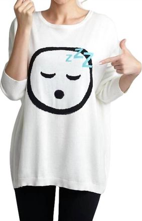 Angel Sweet Dreams Emoji Top In Off White