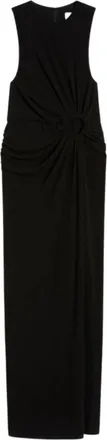 Sportmax Black Round Neck Maxi Dress
