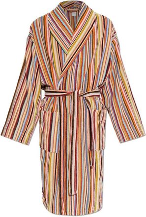 Paul Smith Artist Stripe Robe - Heren - Badjassen - Veelkleurig - S - Katoen - Nachtkleding