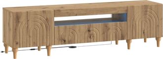 vidaXL Mueble De Tv Led Alkmaar Roble Artisan Madera De Ingenier&iacute;a Vidaxl