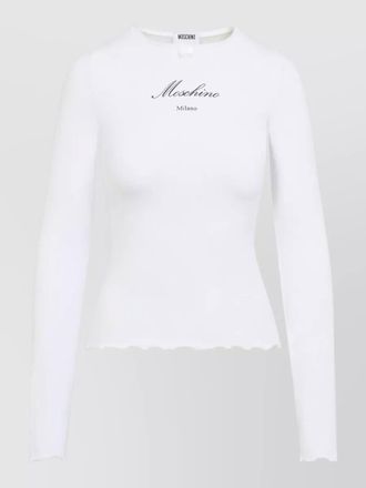 Moschino ribbed slim-fit long-sleeve t-shirt