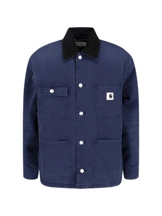 Carhartt Work in Progress Og Michigan Jacket, In Blue Organic Cotton