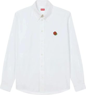 Kenzo Heren, Overhemden, Wit, Maat: 2XL Katoen