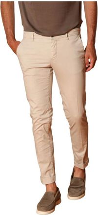 Mason's Chinos, male, Beige, L, Slim Fit Chino Trousers Light Beige