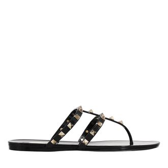 Valentino Garavani Sandals - Rockstud Thong Summer - black - Sandals for ladies