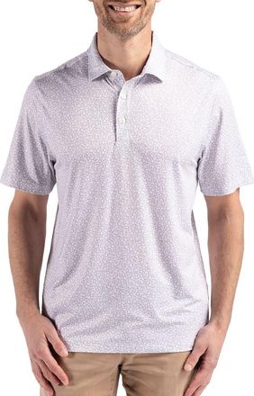 Cutter & Buck Pike Flora Print Polo in Polished at Nordstrom, Size Xxx-Large