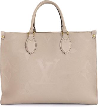 Louis Vuitton Tourterelle Monogram Empreinte Handbag Tote Bag (Pre-Owned)