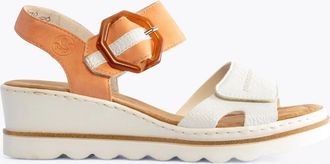 Rieker Womens Rieker 67476-38 Womens Sandals White - Size: 4