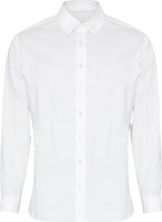 Maison Margiela Long-sleeved Frayed-hem Shirt