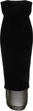 Khaite Malik Dress - Dames - Feestkleedjes - Zwart - S - Polyester - Kleedjes