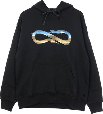 PROPAGANDA Zwarte Desert Logo Hoodie Lichtgewicht Sweatshirt - Heren - Hoodies - Zwart - XL - Katoen - Hoodies & sweatvesten