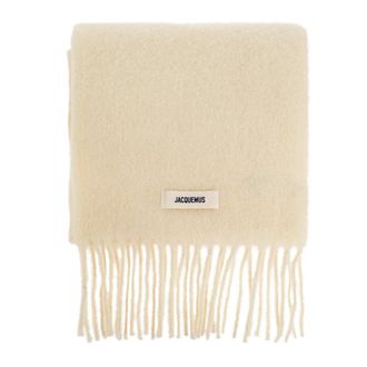 Jacquemus Winter Scarves, unisex, Beige, Size: ONE SIZE LEcharpe Carro Scarf