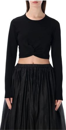 The Garment Madison Knot Top - Dames - Longsleeves - Zwart - 2XS - Polyester - Tops