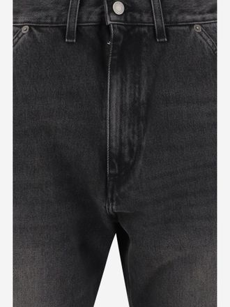 Haikure Washed Cotton Jeans - Black
