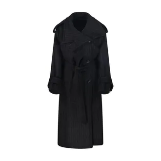 Sportmax Trench Coats, female, Black, 2XS, Arold1234 Coat