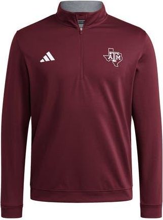 adidas Golf Texas A&M Aggies Quarter Zip Pullover in Team Maroon/White at Nordstrom Rack, Size Xx-Large