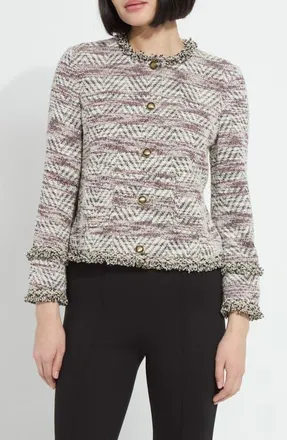 Lyss&eacute; Cleo Tweed Jacket in Willow Weave Tweed at Nordstrom, Size X-Small