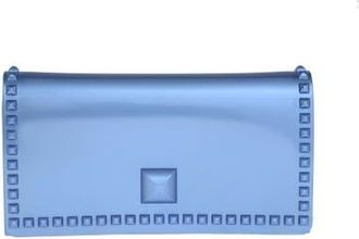 Carmen Sol Nora Clutch in Baby Blue Metallic at Nordstrom