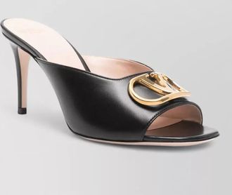 Valentino open toe mule sandal flat design