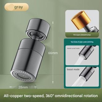 OEM Extensi&oacute;n Antisalpicaduras Para Grifos De Cocina, Apta Para Fregaderos Y Lavabos, Conexi&oacute;n Giratoria Universal (negra)