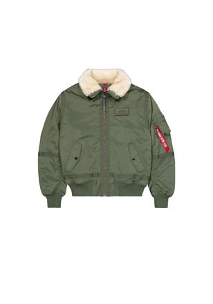 Alpha Industries Bomberjacke ALPHA INDUSTRIES B-15 III TT Two Tone, Herren, Gr. M, gr&uuml;n (sage, gr&uuml;n), Obermaterial: 100% Nylon, Futter: 100% Polyester, &Auml;rmelfutter: 10