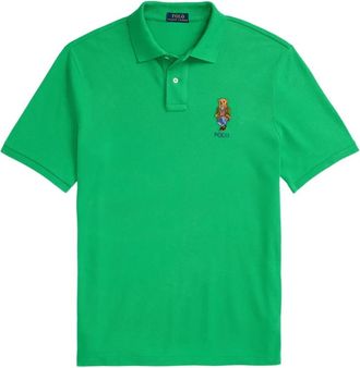 Polo Ralph Lauren Casual Groene Korte Mouw Polo Shirt - Heren - Polos - Groen - 2XL - Katoen - Tops