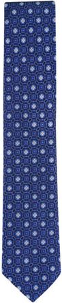 Eton floral-pattern tie - Blue