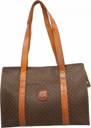 Celine Brown Pvc Tote Bag (Pre-Owned)