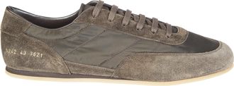 Common Projects Minimal Runner Nylon Suede Panels Sneakers