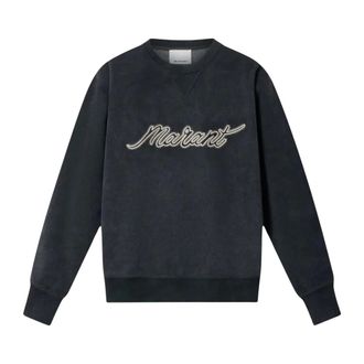 Isabel Marant Heren, Sweatshirts & Hoodies, Zwart, Maat: S Katoen