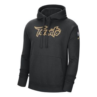 Nike Mens Nike Solid Color Alphabet Fleece Pullover Toronto Raptors Black DB2340-010