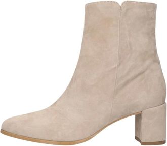 Notre-V Schoenen, Dames, Beige, 41 EU, Leer, 8560 Enkellaars
