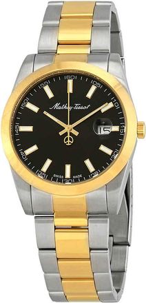 Mathey-Tissot Mathey I Quartz Black Dial Mens Watch H450BN