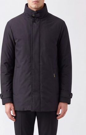 Moorer Water-Repellent Knee-Length Parka with Goose Down Padding
